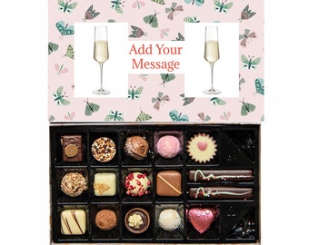 Personalised Chocolate Gift Box | 16 Box | Butterflies