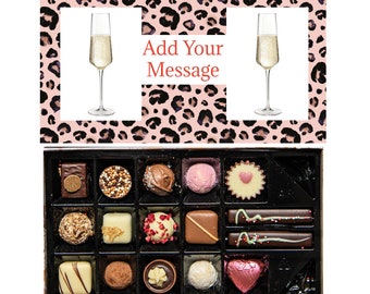 Personalised Chocolate Gift Box | 16 Box | Leopard