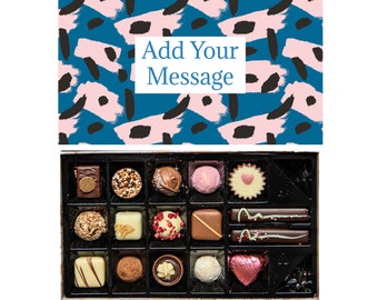 Personalisierte Schokoladen-Geschenkbox | 16 Karton | Wild
