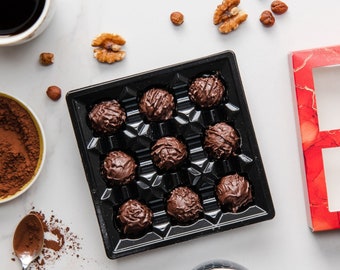 Chocolate Taster Pack | Dark Chocolate Truffle filled with Hazelnut Praline