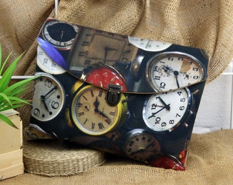 Windeltasche Uhrzeit, Wickeltasche für unterwegs Jungen und Mädchen Geschenk für werdende Eltern