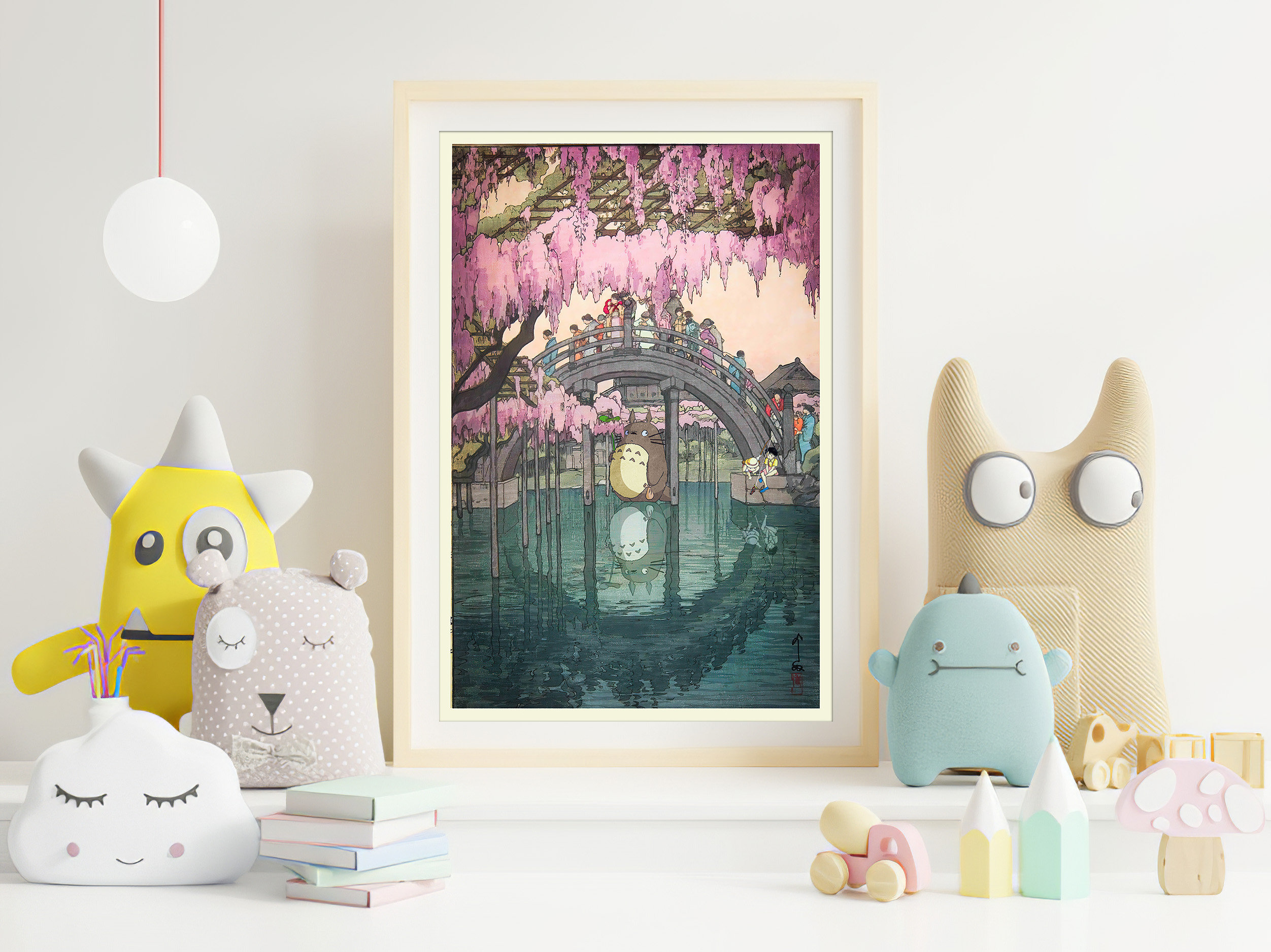 Ghibli All Characters Home Decor Kraft Poster (11 Colors) - Ghibli