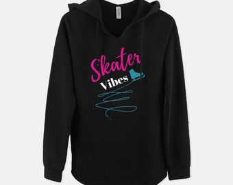Skating Vibes, Custom  Figure Skater Sweatshirt, Ice Skating Gifts, Figure Skater Lovers, Skating Party, Warm and Cozy