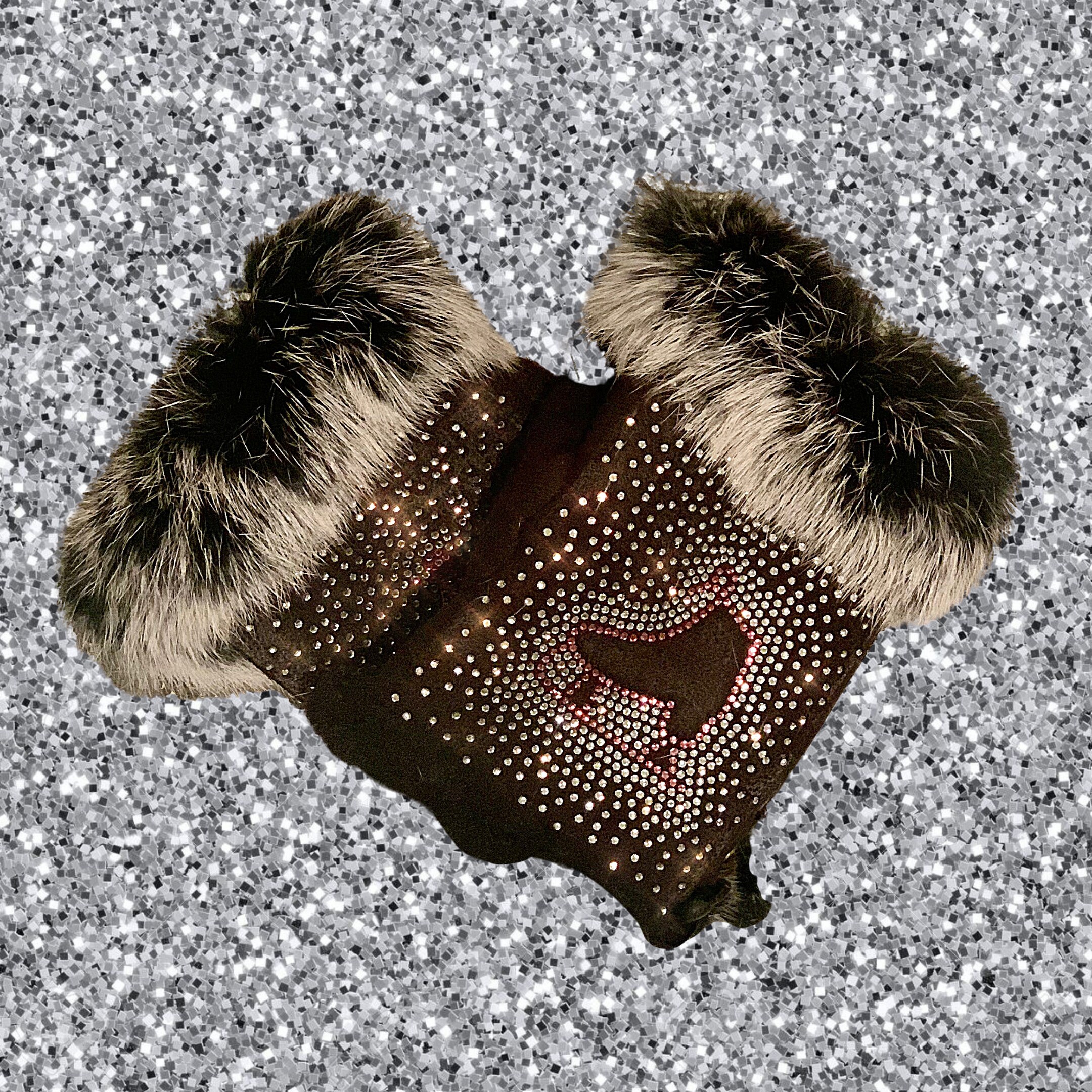 Fingerless gloves discount with fur cuffs
