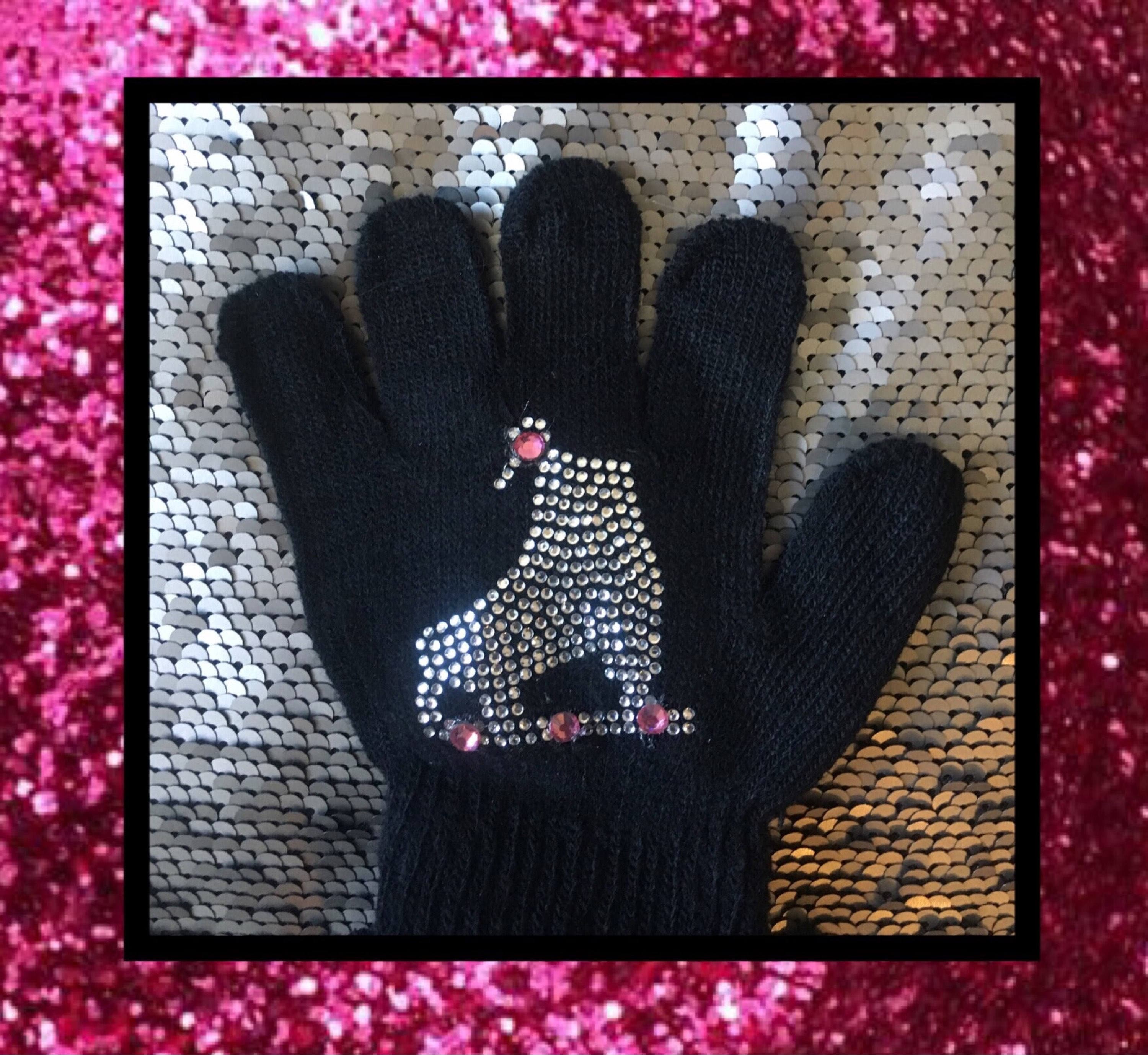 Crystalized Ice Skate Gloves Kids Gloves for Figure Skaters Etsy
