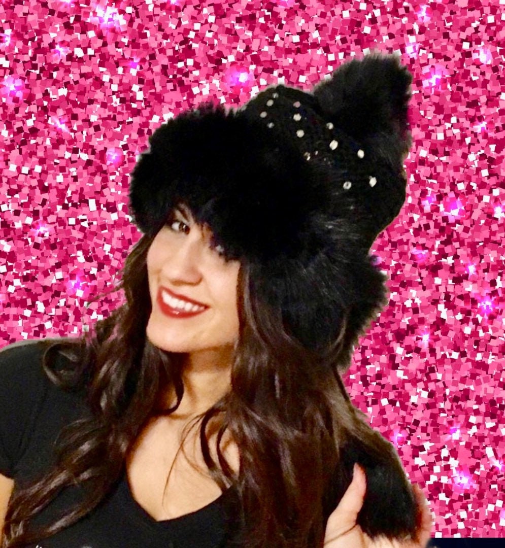 Eskimo Rhinestone Hat Crystal Bling Hat 