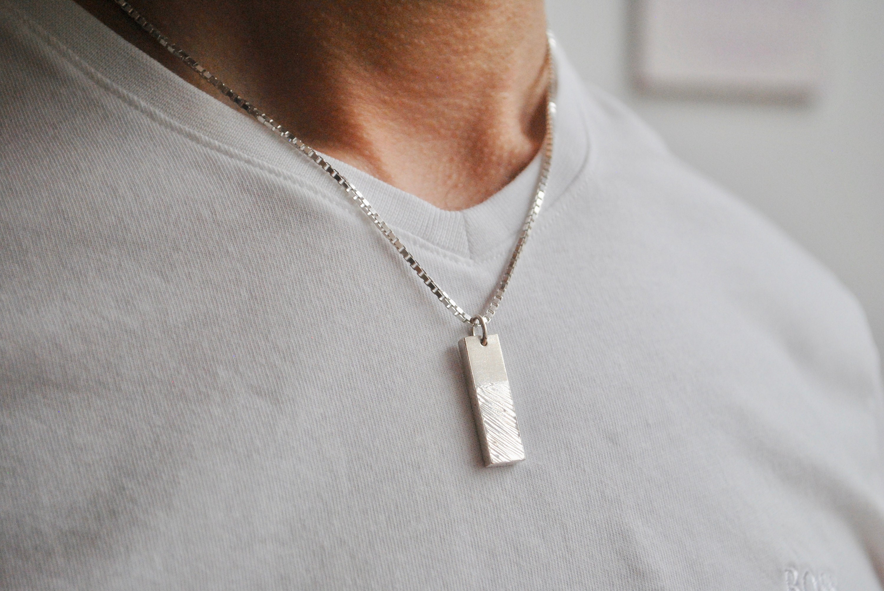 Minimalist mens necklace Clearance