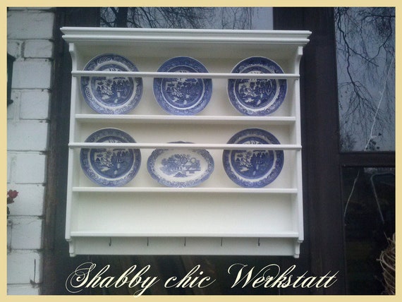 Tellerregal / Küchenregal, Shabby chic, Landhaus