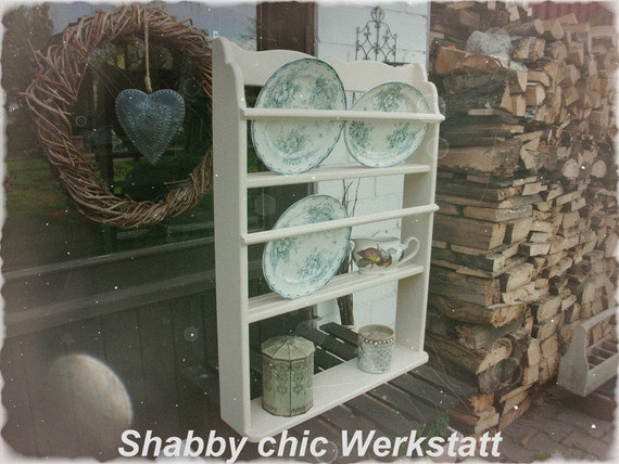 Plate Shelf Kitchen Shelf Wall Shelf Shabby Chic Etsy