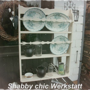 Plate shelf / Kitchen shelf / Wall shelf / Shabby chic image 1