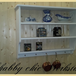 Kitchen shelf, living room shelf, shabby chic, country house