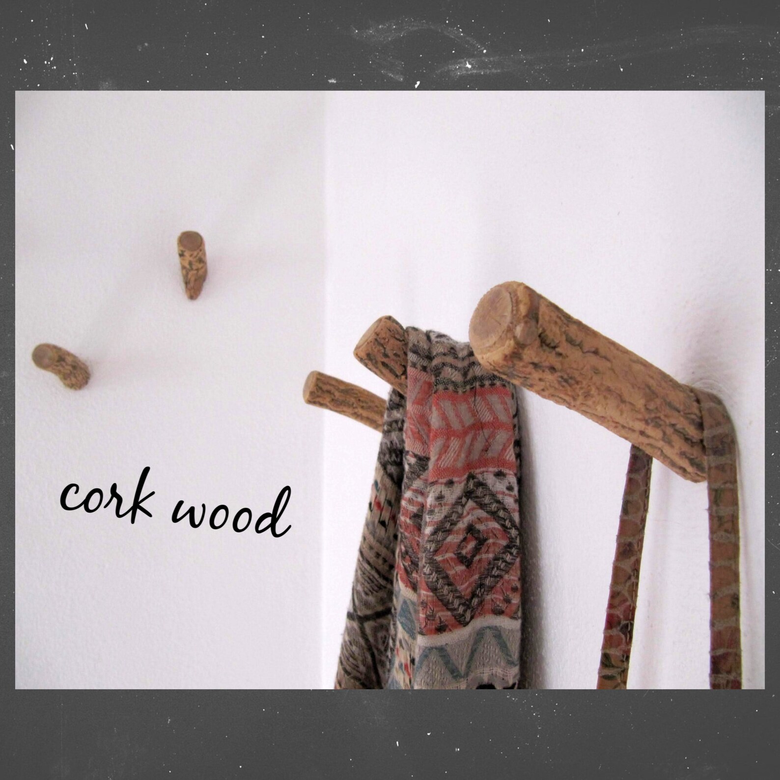 Wooden Wall Hook Cork Wood Rustic Branch Hooks Wooden Hook Etsy Australia
