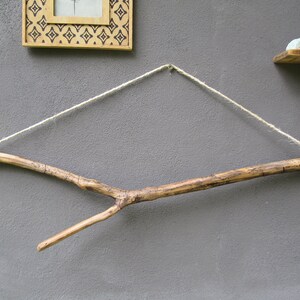 Galho de oliveira encantador de 30" para tapeçarias de parede Boho, galho de madeira flutuante para lustre pendurado, luzes de fada, tapeçarias de plantas