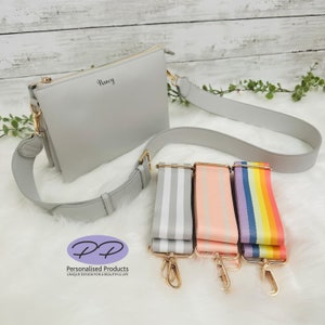 Personalised Cross Body Bag, Personalised Handbag, Shoulder Bag, Gift for her, Birthday Gift, Over Body Bag with Strap, Gift for Mum