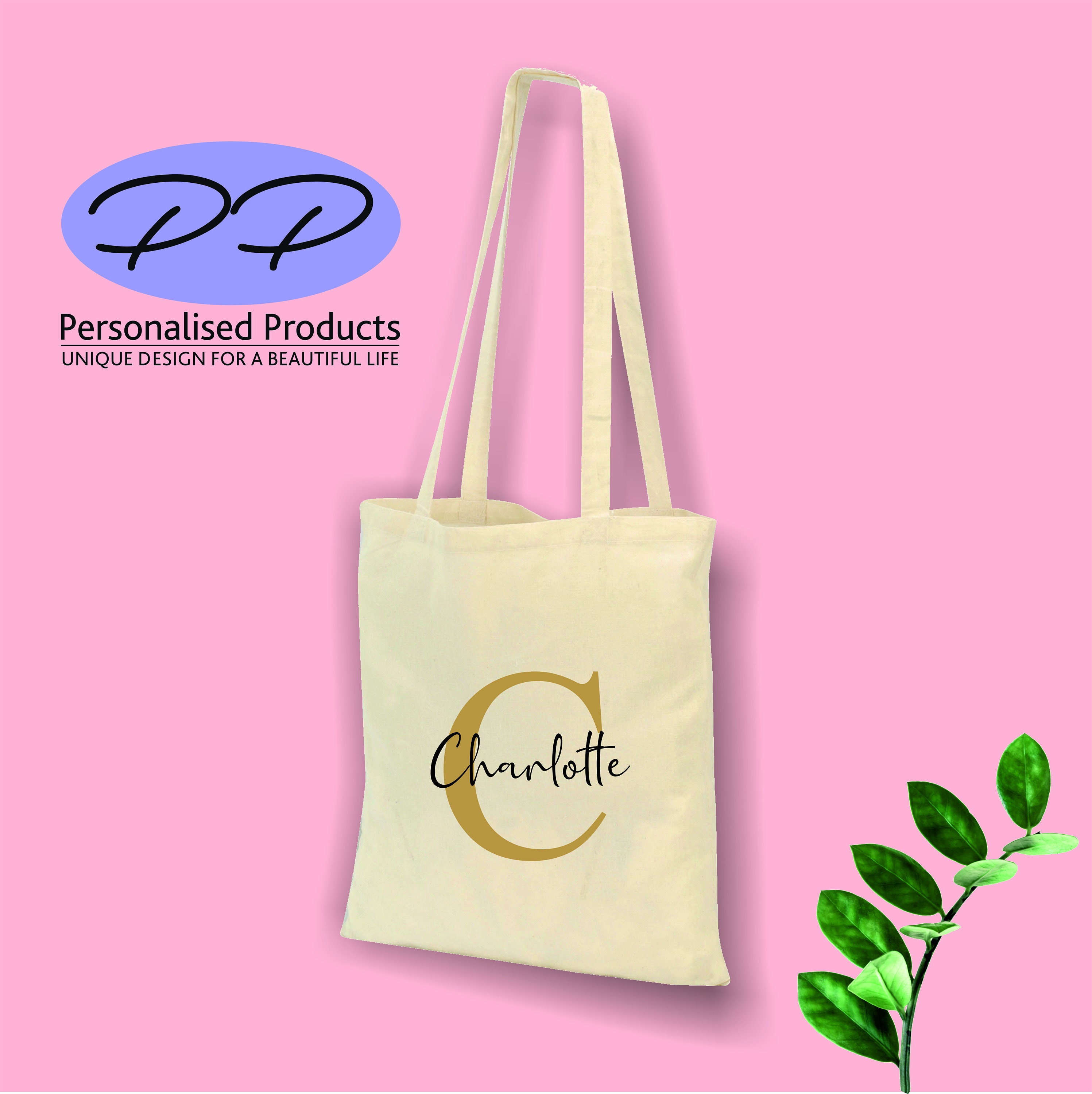 Personalised Name Tote Bag, Personalised Gift, Personalized Name and