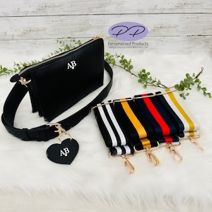 Personalised Cross Body Bag, Personalised Handbag, Shoulder Bag, Gift for her, Birthday Gift, Over Body Bag with Strap, Gift for Mum