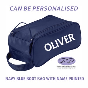 Personalised football boot bag, Sport shoe bag with initials or name, custom initials boots bag for sport, sports kit bag, football kit bag