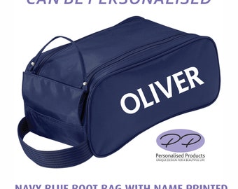 Personalised football boot bag, Sport shoe bag with initials or name, custom initials boots bag for sport, sports kit bag, football kit bag