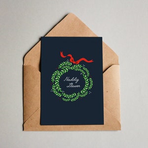 Vale-presente de guirlanda de Natal