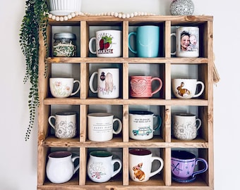 Mug Rack Wall Shelf