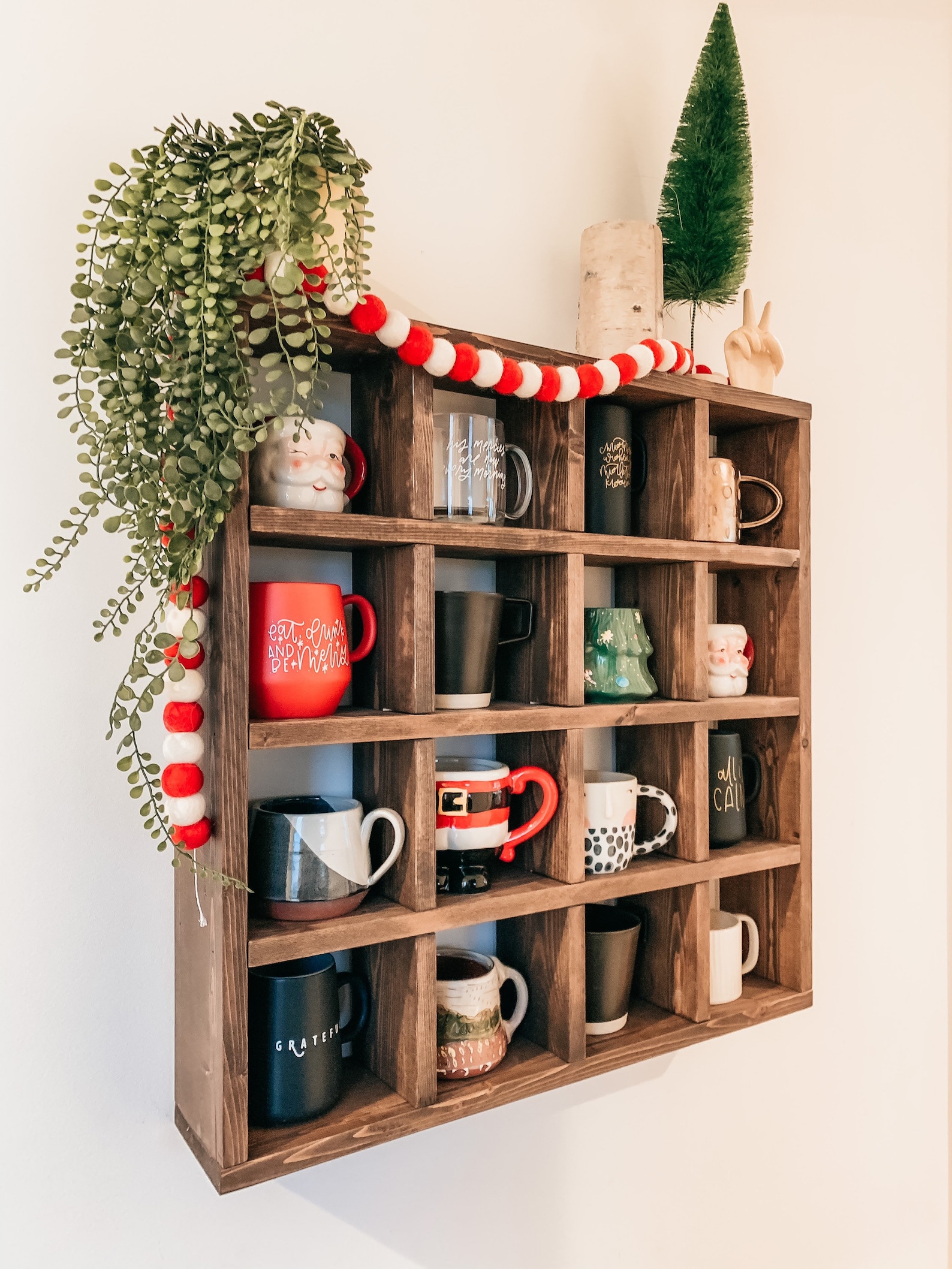 Mug Rack Wall Shelf Etsy