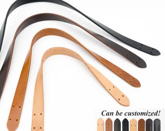 Full Grain Leather Bag Handles – DIY Purse Straps for Crochet, Knit & Tote Handbag Making