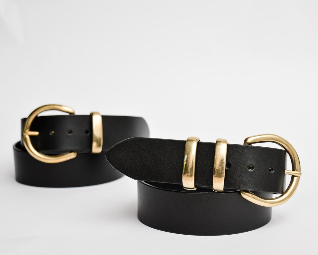 Black Leather Belt Womens, Womens Wide Leather Belt, Leather Belts for ...