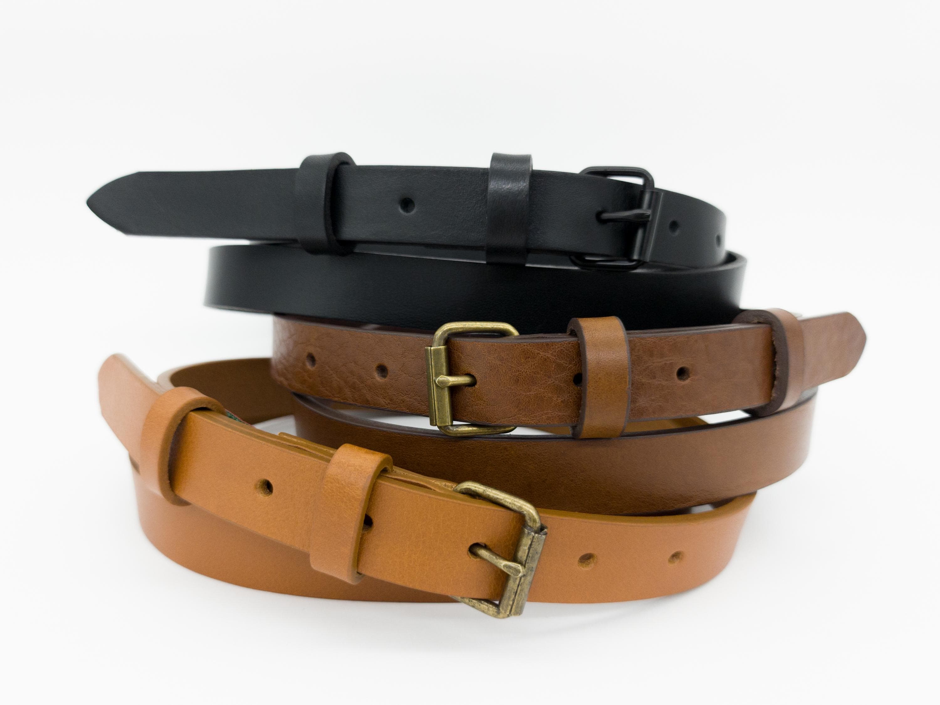Womens Brown Leather braided woven belt Burnished brass buckle New! Sz.10/12 Just launched... the ultimate outfit maker. New brown  main image 3