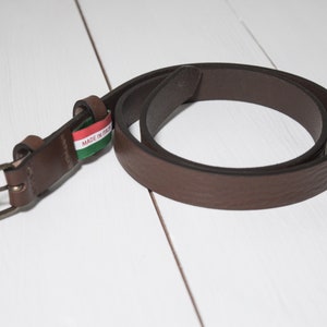 Full grain leather belt Women Skinny belt Skinny waist belt Mens leather belt Black leather belt Thin belt Veg tan leather belt image 8