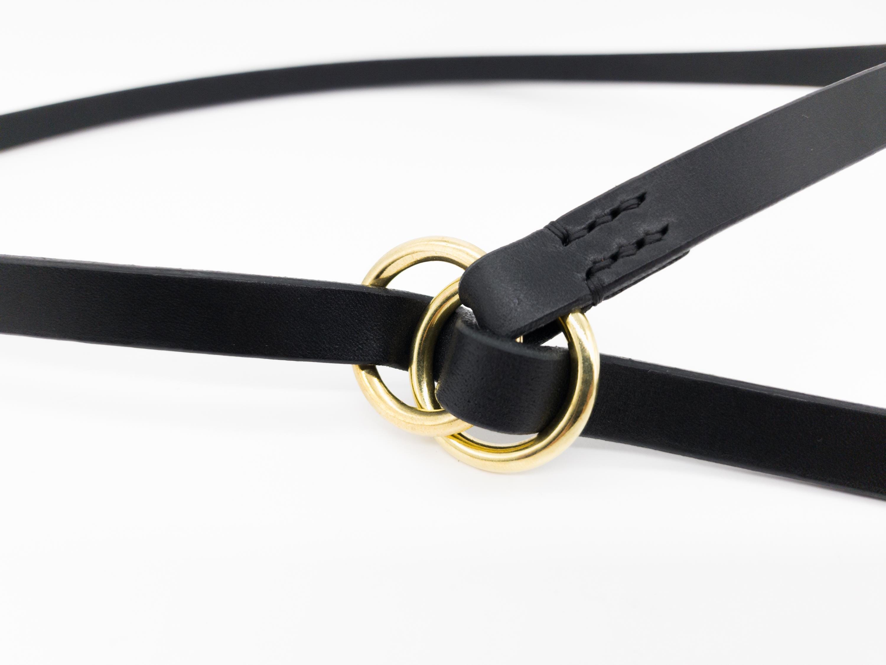 Handmade Full Grain Leather Waist Belt with Ring Closure – Adjustable Women\'s Ring Belt for Women – StockyardX, The Leather Store main image 3