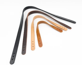 Full Grain Leather Bag Handles: Equestrian Grade, DIY Tote & Purse Supplies