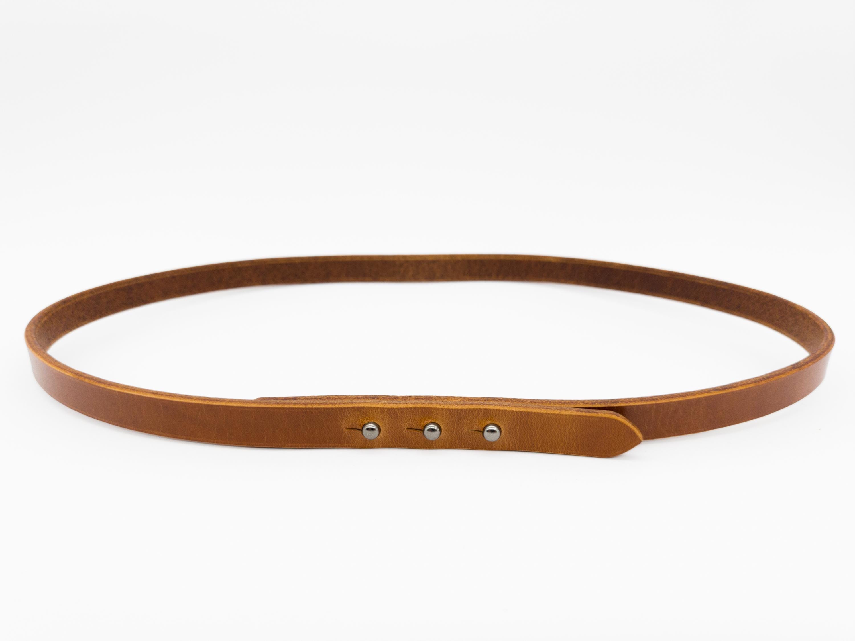 Handmade Full Grain Leather Belt: Buckle-free Minimalist  display picture 3