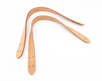 Natural Tan Leather Bag Handles – DIY Purse & Tote Straps