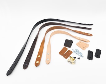 Handtaschengriffe aus Vollnarbenleder mit Schrauben: Riemen in Reitsportqualität