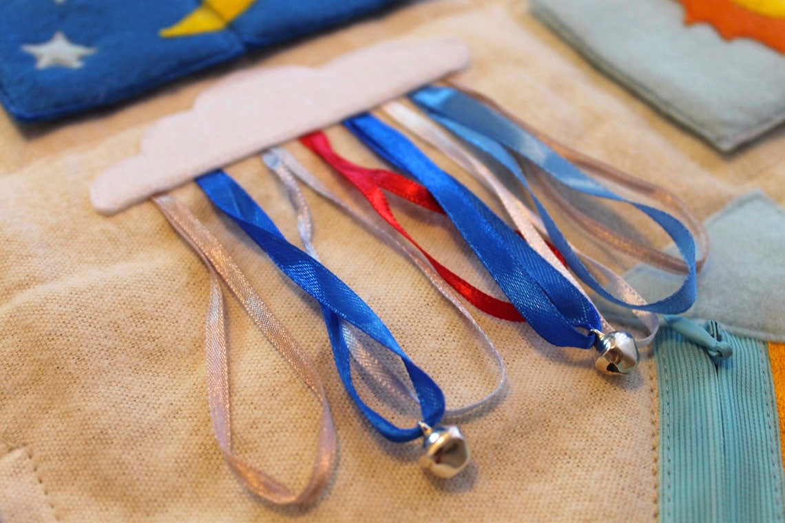 Baby Busy Mat Activity Quiet Blanket Children's Fidget Etsy