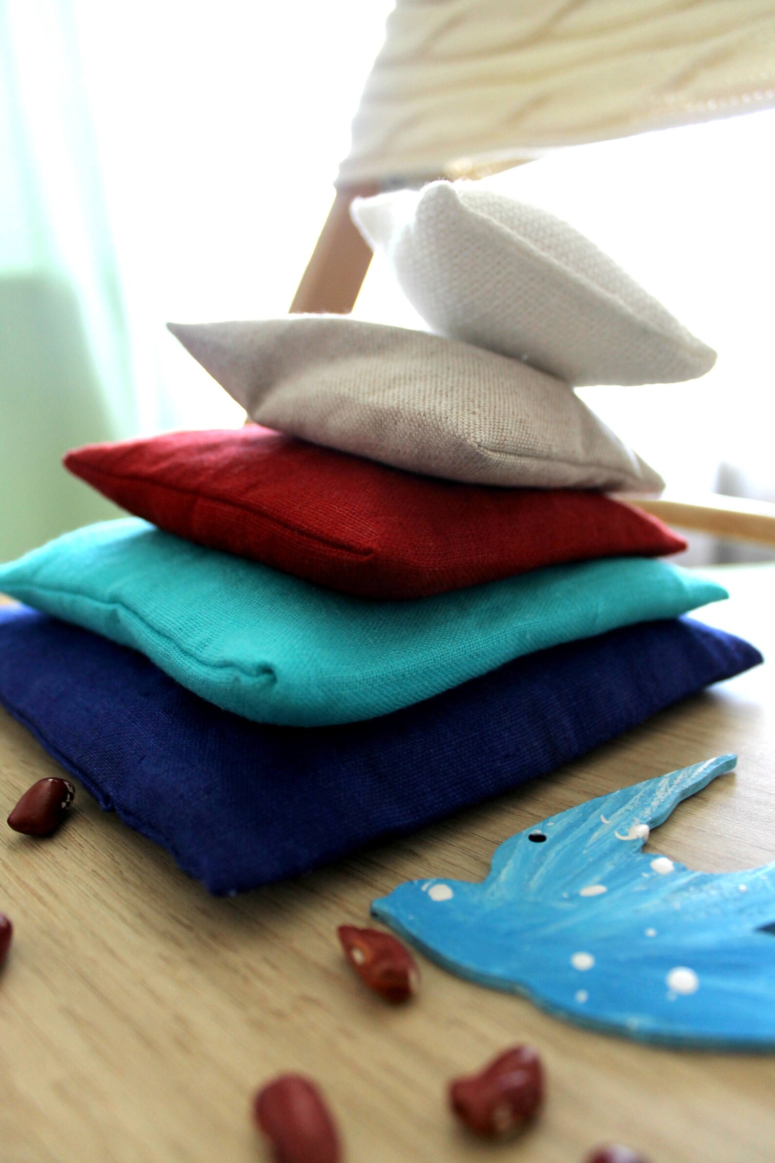 Natural 5 Sensory Bean Bags Sensory Bags Sorting Touch Etsy