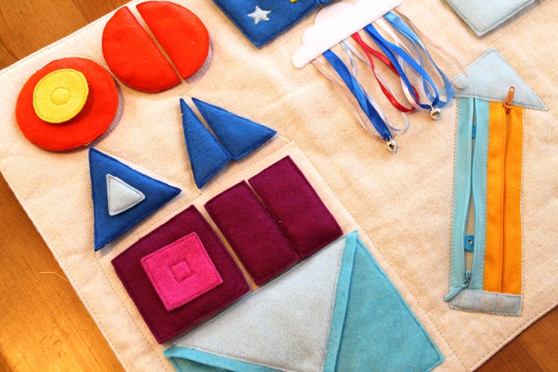 Baby Busy Mat Activity Quiet Blanket Children's Fidget Etsy Australia