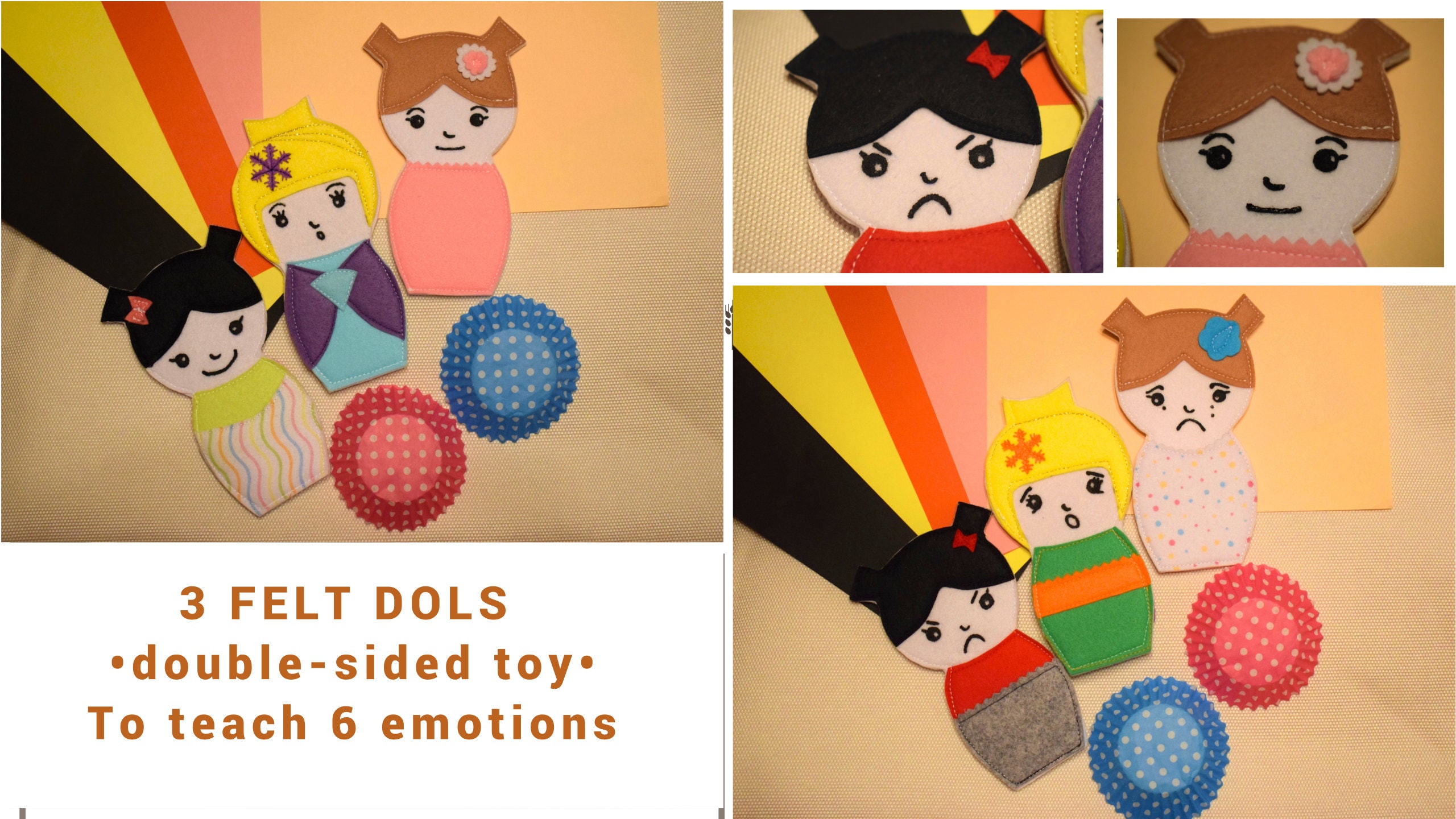  Leutsin 3PCS Emotional Support Dolls, Emotional