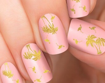 Rose Gold Minnie And Mickey Mouse Disney Nail Tattoos Etsy