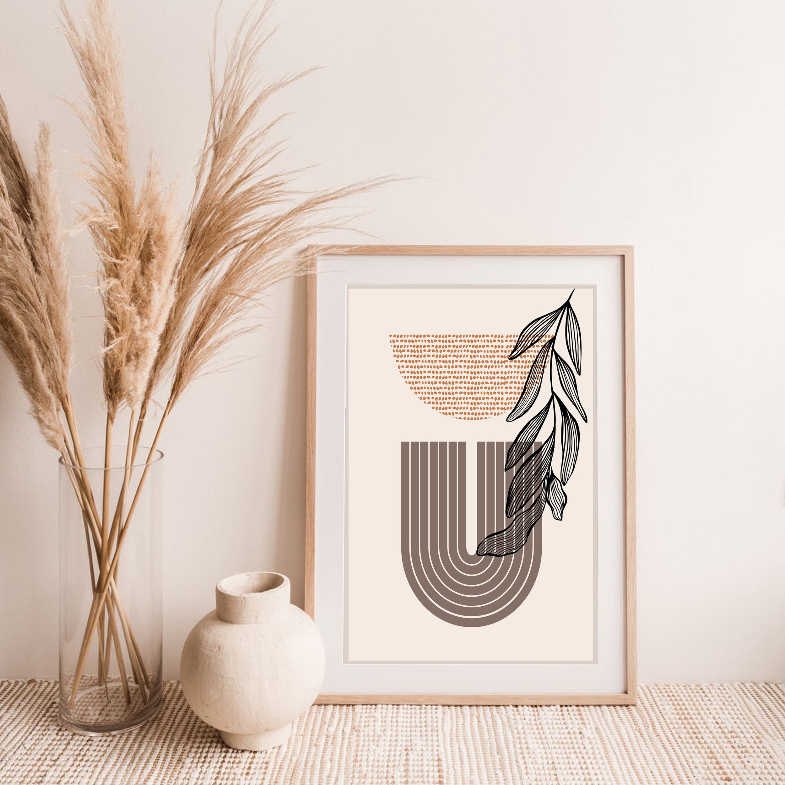 Digital art Boho printable art download Boho print Rainbow Etsy