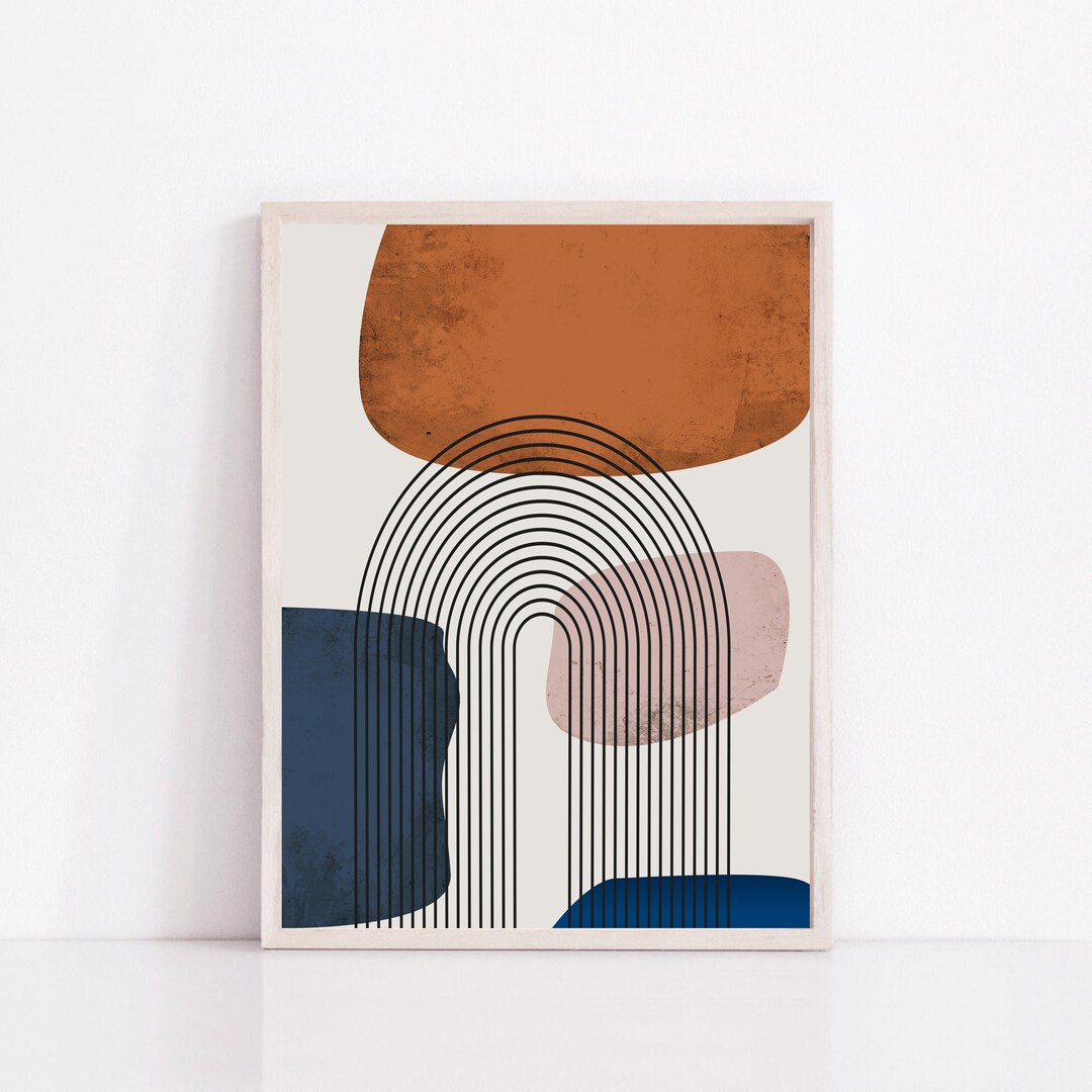 Abstract Wall Art Printable Geometric Art Modern Living Room - Etsy