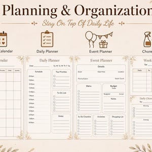 Ultimate Home Management System | 70 Printable Pages | Household, Emergency Planner| Family Organization Binder | Medical Records | image 9