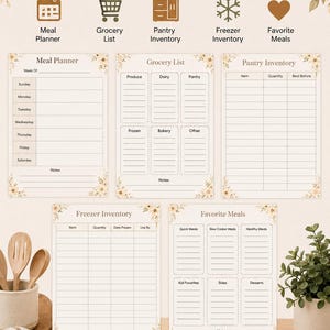 Ultimate Home Management System | 70 Printable Pages | Household, Emergency Planner| Family Organization Binder | Medical Records | image 8