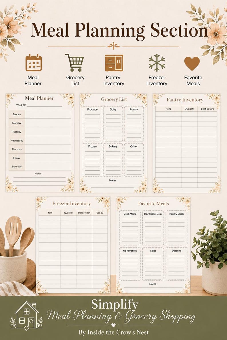 Ultimate Home Management System | 70 Printable Pages | Household, Emergency Planner| Family Organization Binder | Medical Records | image 8