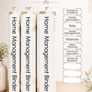 Ultimate Home Management System | 70 Printable Pages | Household, Emergency Planner| Family Organization Binder | Medical Records | image 3
