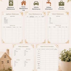 Ultimate Home Management System | 70 Printable Pages | Household, Emergency Planner| Family Organization Binder | Medical Records | image 5