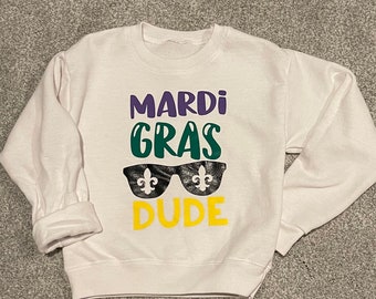 Mardi Gras Dude Sweatshirt