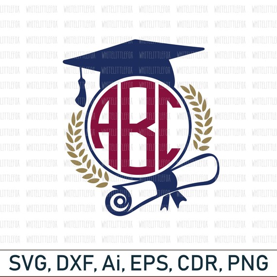 Download Graduation Monogram Svg Graduate Monogram Svg Graduation Cap Etsy