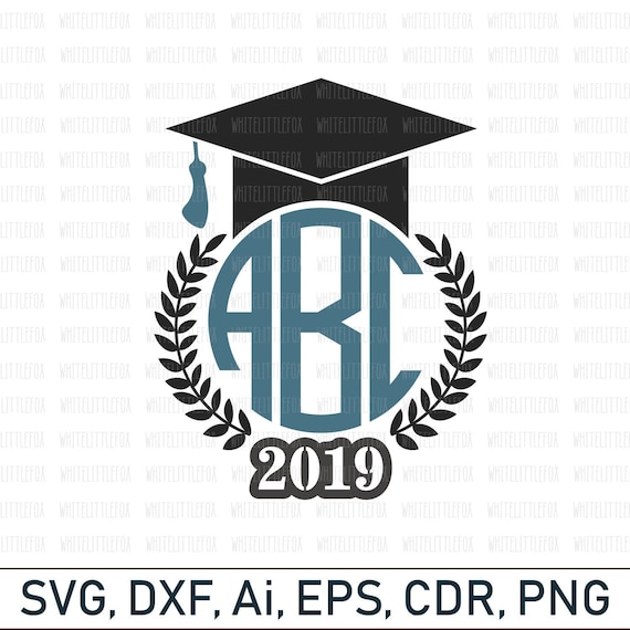 Download Graduation Monogram Svg Graduate Monogram Svg Graduation Cap Etsy