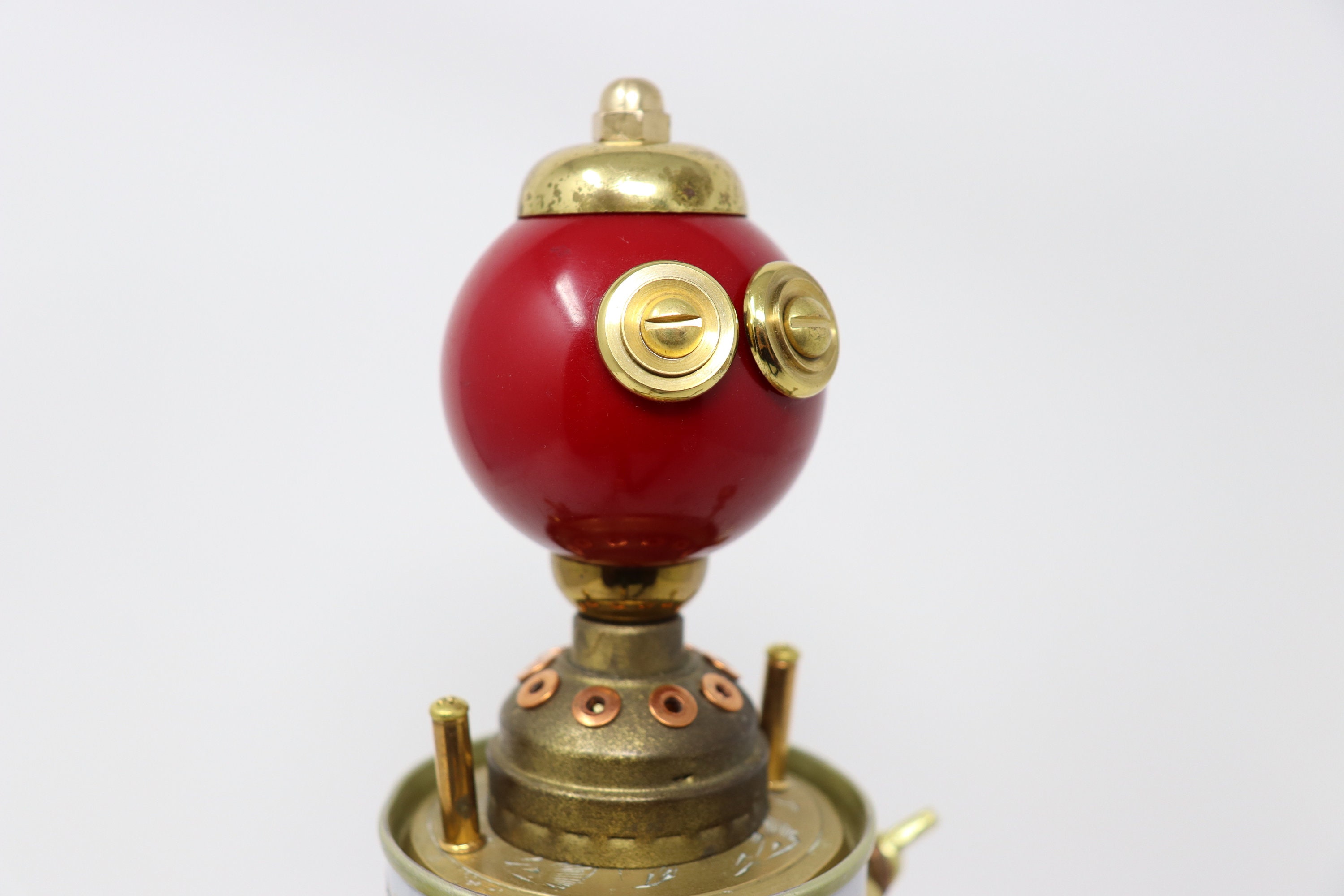 Robot Sculpture Cheers - Found Object Robot - Upcycled Labatt 50 Can ...